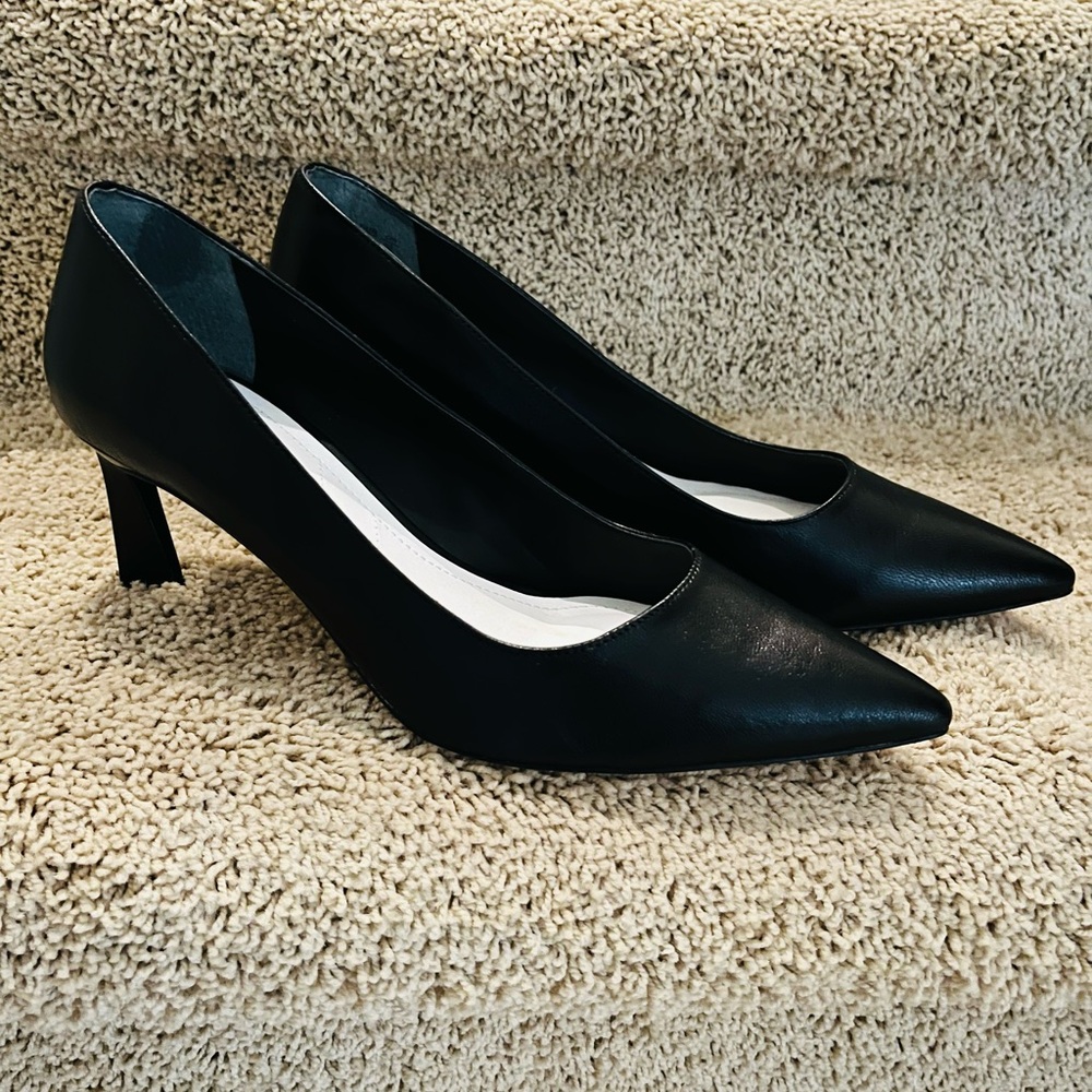 Franco Sarto Black Leather Women's Shoes